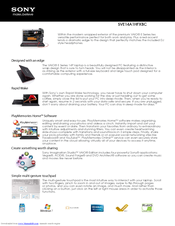 Sony SVE14A1HFXBC Specifications