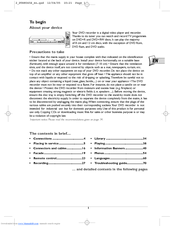 THOMSON DTH8045E User Manual