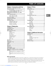 THOMSON DVD105 Manual