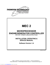 Thomson MEC 2 - V1.4 Service Manual