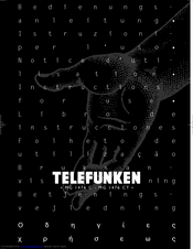 Telefunken MG1476CT Instructions For Use Manual