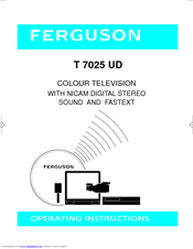 Ferguson Ferguson T 7025 UD Operating Instructions Manual
