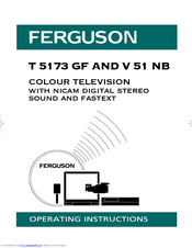 Ferguson T5173GF Operating Instructions Manual