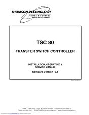 THOMSON TSC 80 - V2.1 Service Manual