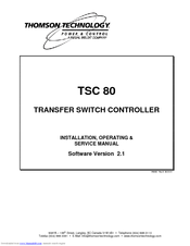Thomson TSC 80 - V2.1 Service Manual