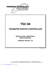 THOMSON TSC 80 - V2.2 Service Manual