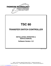 Thomson TSC 80 - V2.2 Service Manual