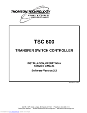 THOMSON TSC 800 - V2.2 Service Manual
