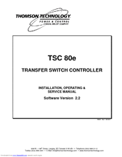 Thomson TSC 80E - V2.2 Service Manual