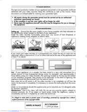 THOMSON VP4950F - SETUP User Manual