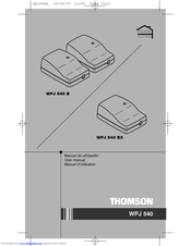 THOMSON WPJ 540 User Manual