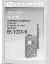 SENNHEISER EK 1013-6 Manual
