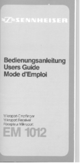 SENNHEISER EM 1012 Manual