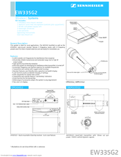 SENNHEISER EW 335 G2 Operating Instructions