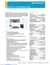 SENNHEISER MKE 2 Product Sheet