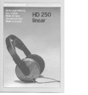 SENNHEISER HD 250 LINEAR II User Manual