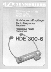 SENNHEISER HDE 300-6 Manual