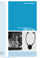 SENNHEISER HDI 830 Instruction Manual