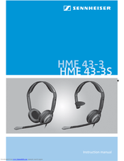 SENNHEISER HME 43-3 - 11-09 Instruction Manual