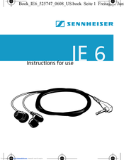 SENNHEISER IE 6 - 06-08 Instructions For Use Manual