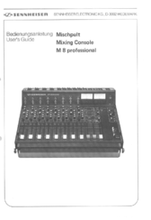 SENNHEISER M 8 Professional Manual