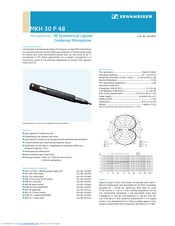 SENNHEISER MKH 30 P48 Product Sheet