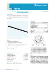 SENNHEISER MKH 70-1 Product Sheet