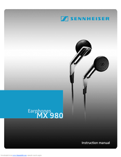 SENNHEISER MX 980 - 08-09 Instruction Manual
