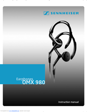 SENNHEISER OMX 980 - 08-09 Instruction Manual