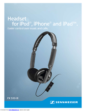 SENNHEISER PX 100-IIi Datasheet