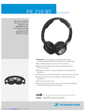 SENNHEISER PX 210 BT - Datasheet