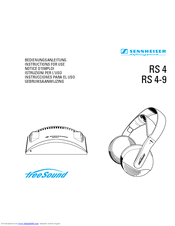SENNHEISER RS 4 Instructions For Use Manual