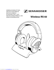 SENNHEISER RS 60 Instruction Manual