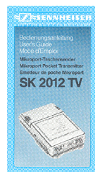 SENNHEISER SK 2012 Manual