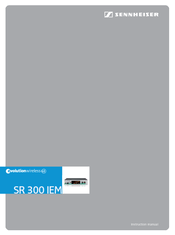 SENNHEISER Evolution Wireles G3 SR 300 IEM Instruction Manual