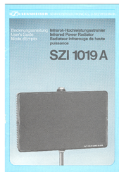SENNHEISER SZI 1019 A Manual