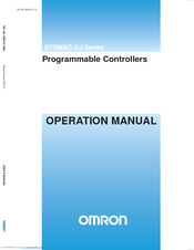 OMRON CJ1G/H-CPUH Operation Manual