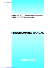 OMRON SYSMAC CQM1H-CPU Series Programming Manual