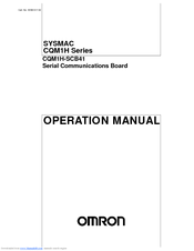 OMRON CQM1H-SCB41 Operation Manual