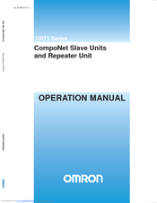 OMRON CRT1 - 10-2008 Operation Manual