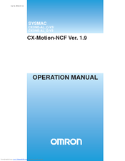 OMRON CX-MOTION-NCF - V1.9 Operation Manual