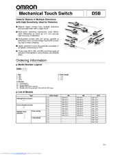 OMRON D5B-1535 Datasheet