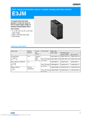 OMRON E3JM-R4S4T-G Datasheet