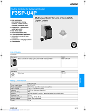 OMRON F3SP-U4P-TGR Datasheet