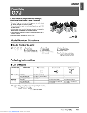 OMRON G7J-3A1B-P Datasheet