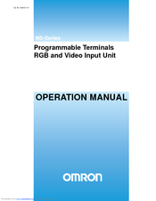OMRON NS -  2 Operation Manual