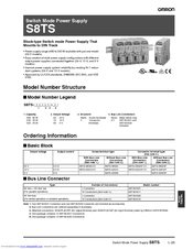 OMRON S8TS-03012-E1 Product Manual