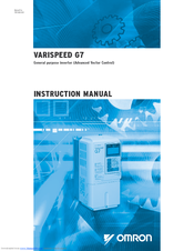 OMRON CIMR-G7C2110 Instruction Manual