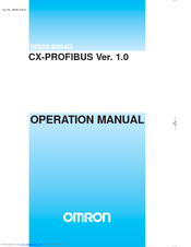 OMRON CX-PROFIBUS 1.0 Operation Manual