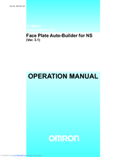 OMRON SYSMAC WS02-NSFC1-EV3 Operation Manual
